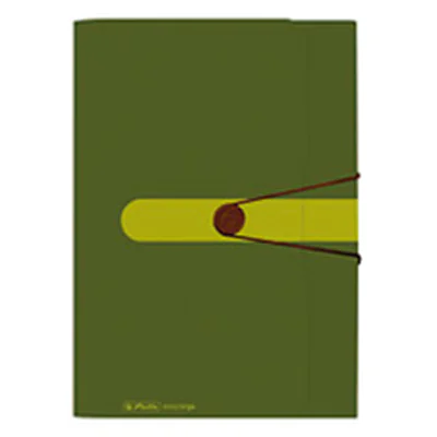 Herlitz Fächermappe 11411253 12Fächer Recycling PP dunkelgrün