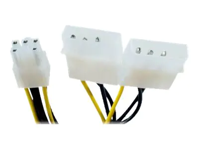 exertis Connect - Netzteil - interne Stromversorgung, 6-polig zu interne Stromversorgung, 4-polig