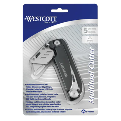 Westcott Multitool 6 Funktionen Stahl schwarz