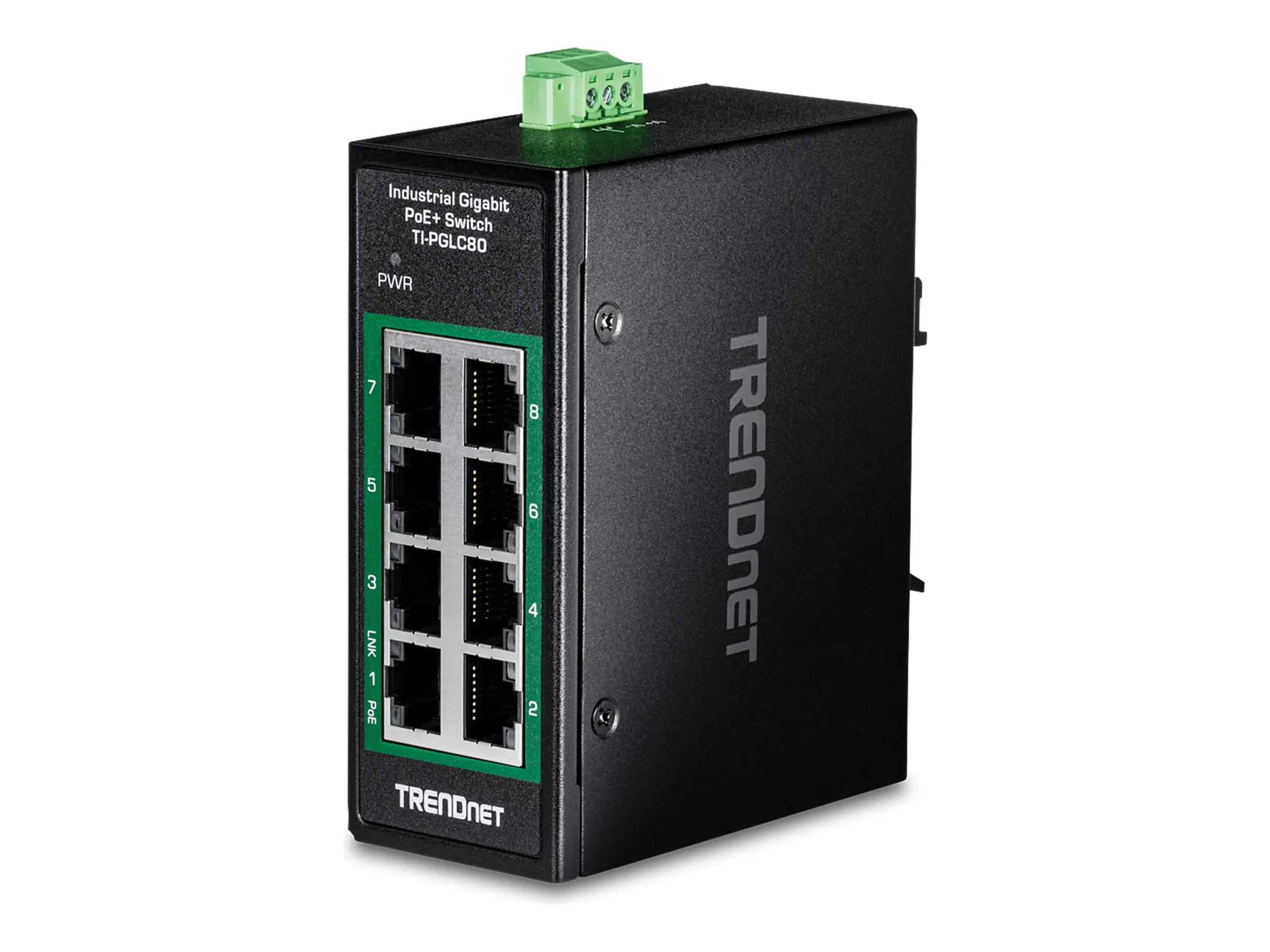 TRENDnet 8-PORT INDUSTRIAL GIGABIT POE+ - Switch - 1 Gbps