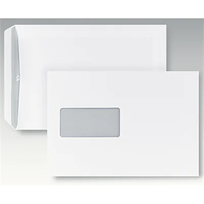 POSTHORN Versandtasche DIN C5 162 x 229 mm (B x H) mit Fenster 90g/m² mit Selbstklebung Papier weiß 500 St./Pack.