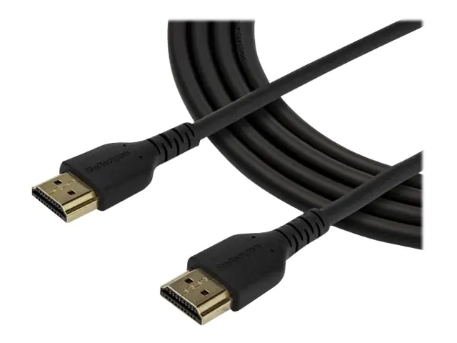 StarTech RHDMM1MP HDMI Kabel (2m, HDMI 2.0, 4k 60Hz, premium High Speed HDMI Kabel mit Ethernet, für Monitore oder TVs) - Premium Highspeed - HDMI-Kabel mit Ethernet - HDMI männlich zu HDMI männlich - 2 m - Schwarz - für P/N: TB3DKM2HDL StarTech RHDMM1MP HDMI Kabel (2m, HDMI 2.0, 4k 60Hz, premium High Speed HDMI Kabel mit Ethernet, für Monitore oder TVs) - Premium Highspeed - HDMI-Kabel mit Ethernet - HDMI männlich zu HDMI männlich - 2 m - Schwarz - für P/N: TB3DKM2HDL