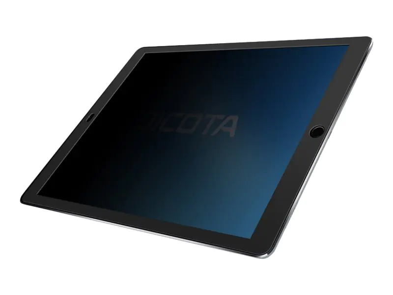 Dicota Secret - Bildschirmschutz für Tablet - mit Sichtschutzfilter - 2-Wege - Schwarz - für Apple 12.9-inch iPad Pro (1. Generation, 2. Generation)