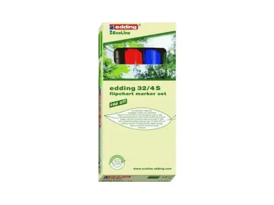 edding Flipchartmarker 32 EcoLine 4-32-4 1,5-3mm sortiert 4 St./Pack.