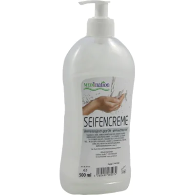 Medination Seifencreme 97543 mit Pumpe derm. getestet 500ml Medination Seifencreme 97543 mit Pumpe derm. getestet 500ml
