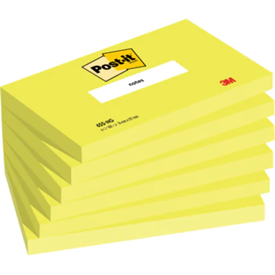 Post-it® Haftnotiz Neon Notes 127 x 76 mm (B x H) neongrün 100 Bl./Block 6 Block/Pack. Post-it® Haftnotiz Neon Notes 127 x 76 mm (B x H) neongrün 100 Bl./Block 6 Block/Pack.