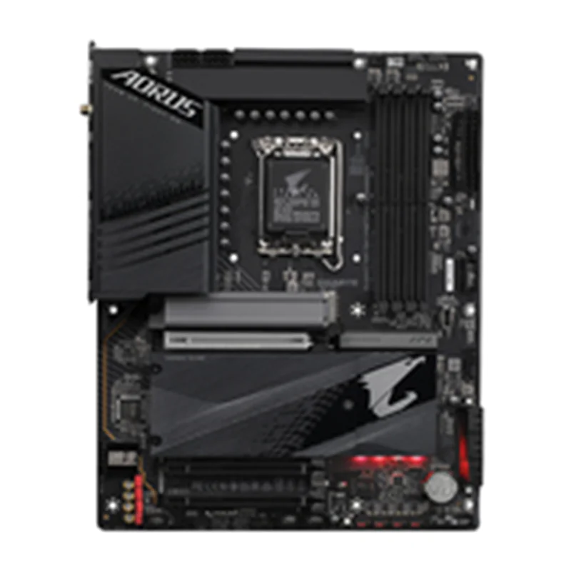 Gigabyte Z790 AORUS ELITE AX Motherboard - Unterstützt Intel Core 14. Generation CPUs, 16*+2+1 Phasen Digital VRM, bis zu 7600MHz DDR5 (OC), 4xPCIe 4.0 M.2, Wi-Fi 6E, 2.5GbE LAN, USB 3.2 Gen 2x2, Intel, LGA 1700, Intel® Celeron®, Intel® Core™ i3,