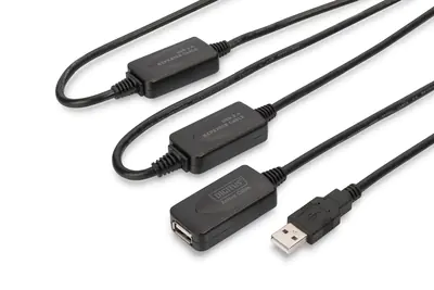 DIGITUS DA-73103 - USB-Verlängerungskabel - USB (M) zu USB (W) - USB 2.0 - 25 m - aktiv