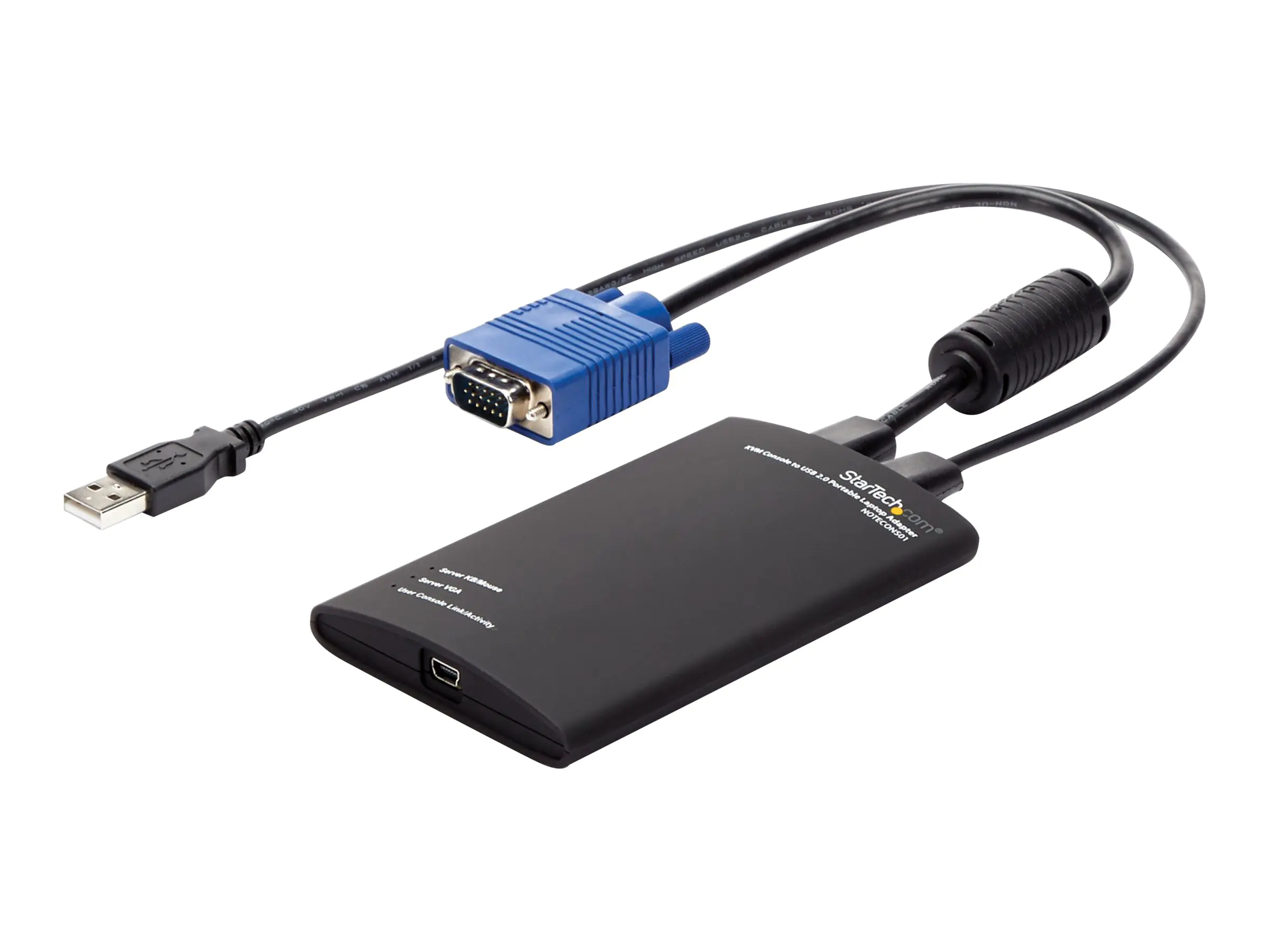 StarTech Tragbarer KVM Konsolen auf USB 2.0 Laptop Adapter - KVM-Switch - 1 x KVM port(s) - 1 lokaler Benutzer - Desktop