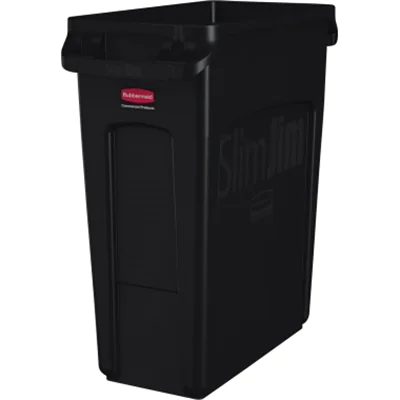 Rubbermaid Abfallbehälter Slim Jim 1955959 60l schwarz Rubbermaid Abfallbehälter Slim Jim 1955959 60l schwarz