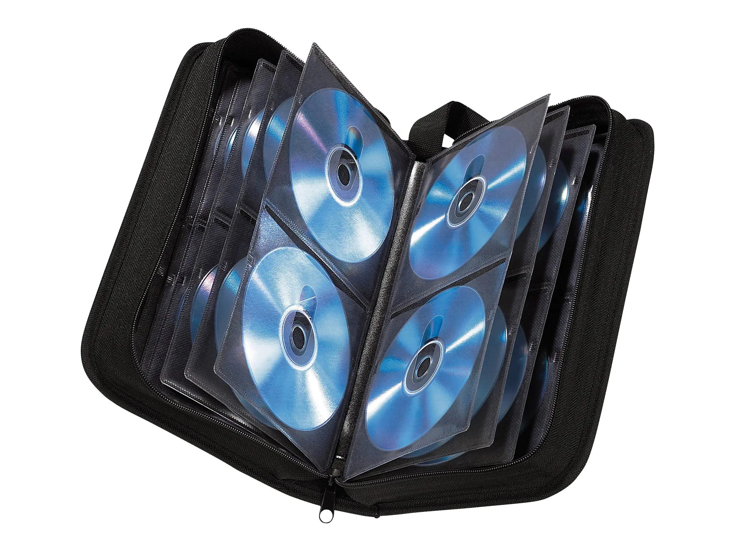 Hama CD Wallet 120 - Tasche für CDs/DVDs - 120 CDs/DVDs - Nylon - Schwarz