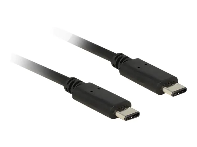 Delock - USB-Kabel - 24 pin USB-C (M) zu 24 pin USB-C (M) - USB 2.0 - 50 cm - Schwarz Delock - USB-Kabel - 24 pin USB-C (M) zu 24 pin USB-C (M) - USB 2.0 - 50 cm - Schwarz