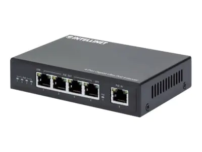 IC Intracom Intellinet 4-Port Gigabit Ultra PoE Extender, Adds up to 100 m (328 ft.) 561617