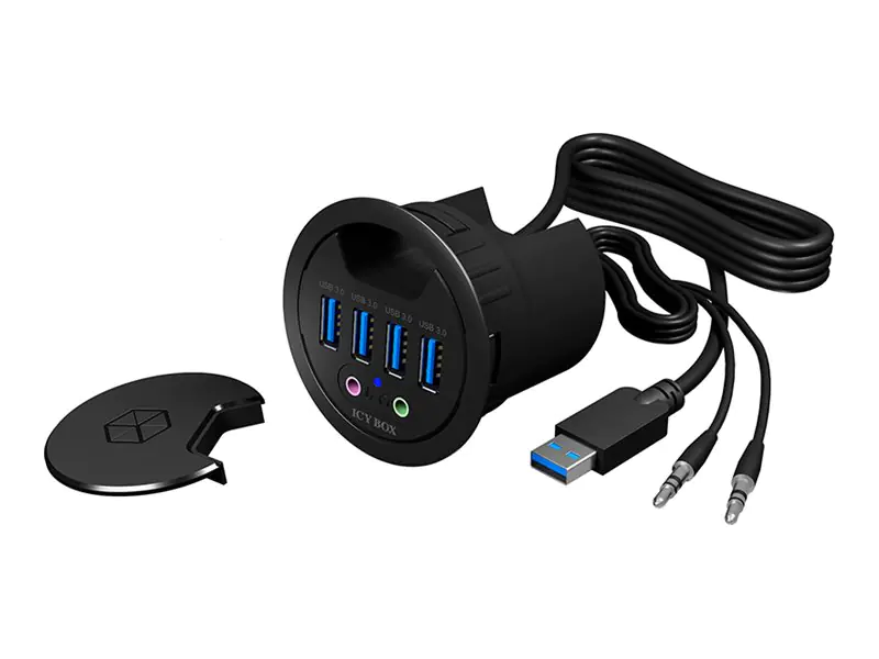 ICY BOX IB-HUB1403A - Hub - 4 x SuperSpeed USB 3.0