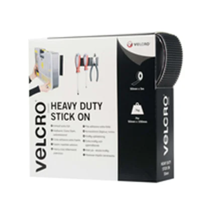 Velcro Heavy Duty Stick On - Selbstklebendes Klettband - 5 cm x 5 m - Schwarz Velcro Heavy Duty Stick On - Selbstklebendes Klettband - 5 cm x 5 m - Schwarz