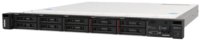 Lenovo ThinkSystem SR250 V2 7D7Q - Server - Rack-Montage - 1U - 1-Weg - 1 x Xeon E-2334 / 3.4 GHz - RAM 16 GB - Hot-Swap 6.4 cm (2.5") Schacht/Schächte - keine HDD - Matrox G200 - Monitor: keiner