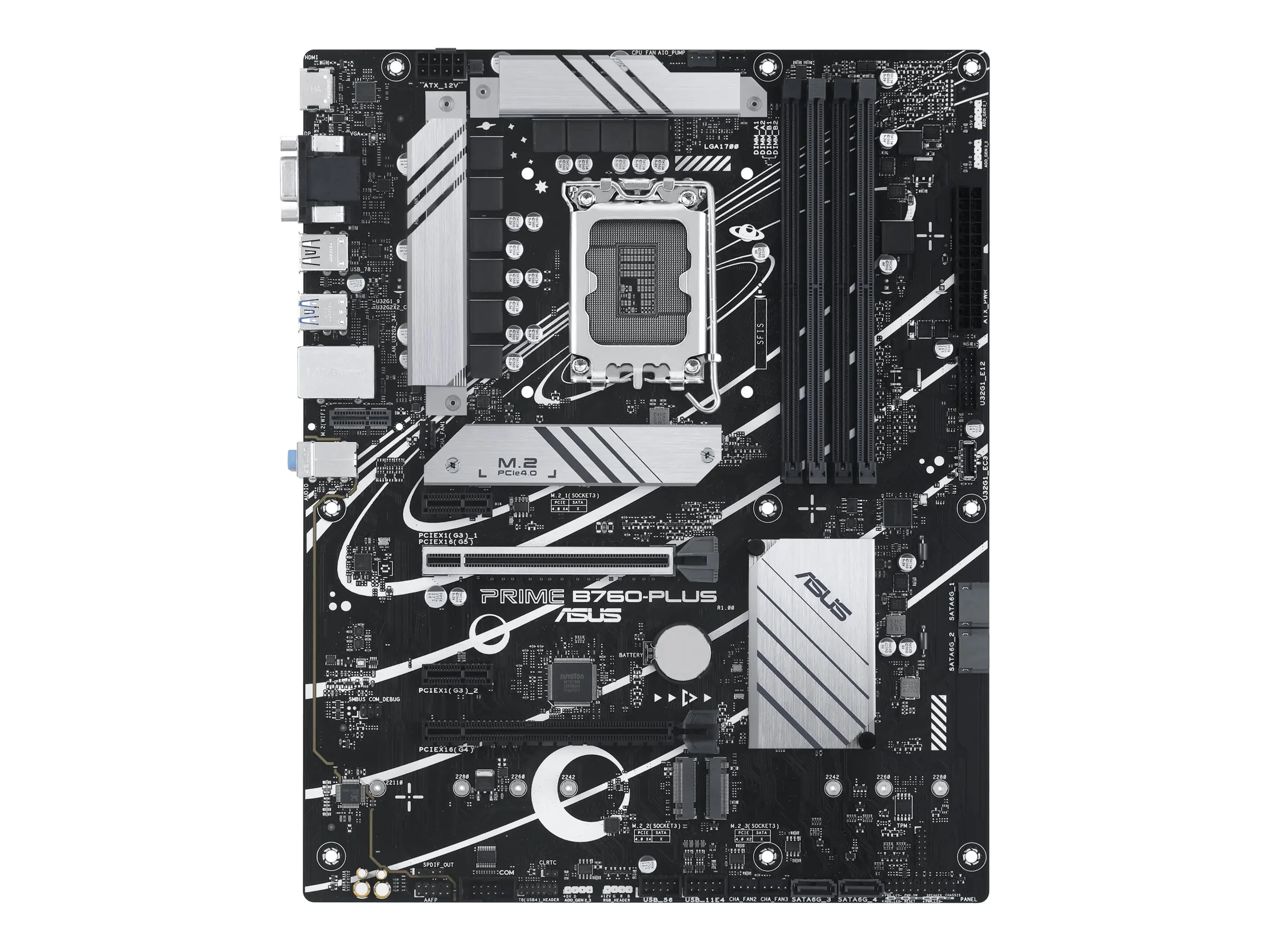 ASUS PRIME B760M-A D4-CSM - Motherboard - micro ATX - LGA1700-Sockel - B760 Chipsatz - USB-C 3.2 Gen 1, USB 3.2 Gen 2, USB 3.2 Gen 1 - 2.5 Gigabit LAN - Onboard-Grafik (CPU erforderlich) - HD Audio (8-Kanal) ASUS PRIME B760M-A D4-CSM - Motherboard - micro ATX - LGA1700-Sockel - B760 Chipsatz - USB-C 3.2 Gen 1, USB 3.2 Gen 2, USB 3.2 Gen 1 - 2.5 Gigabit LAN - Onboard-Grafik (CPU erforderlich) - HD Audio (8-Kanal)