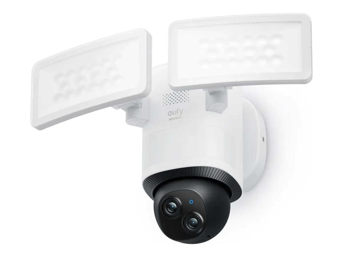 Eufy Floodlight E340 - Netzwerk-Überwachungskamera - schwenken / neigen - Außenbereich - wetterfest - Farbe (Tag&Nacht) - 3K, 2K - Audio - drahtlos - Wi-Fi