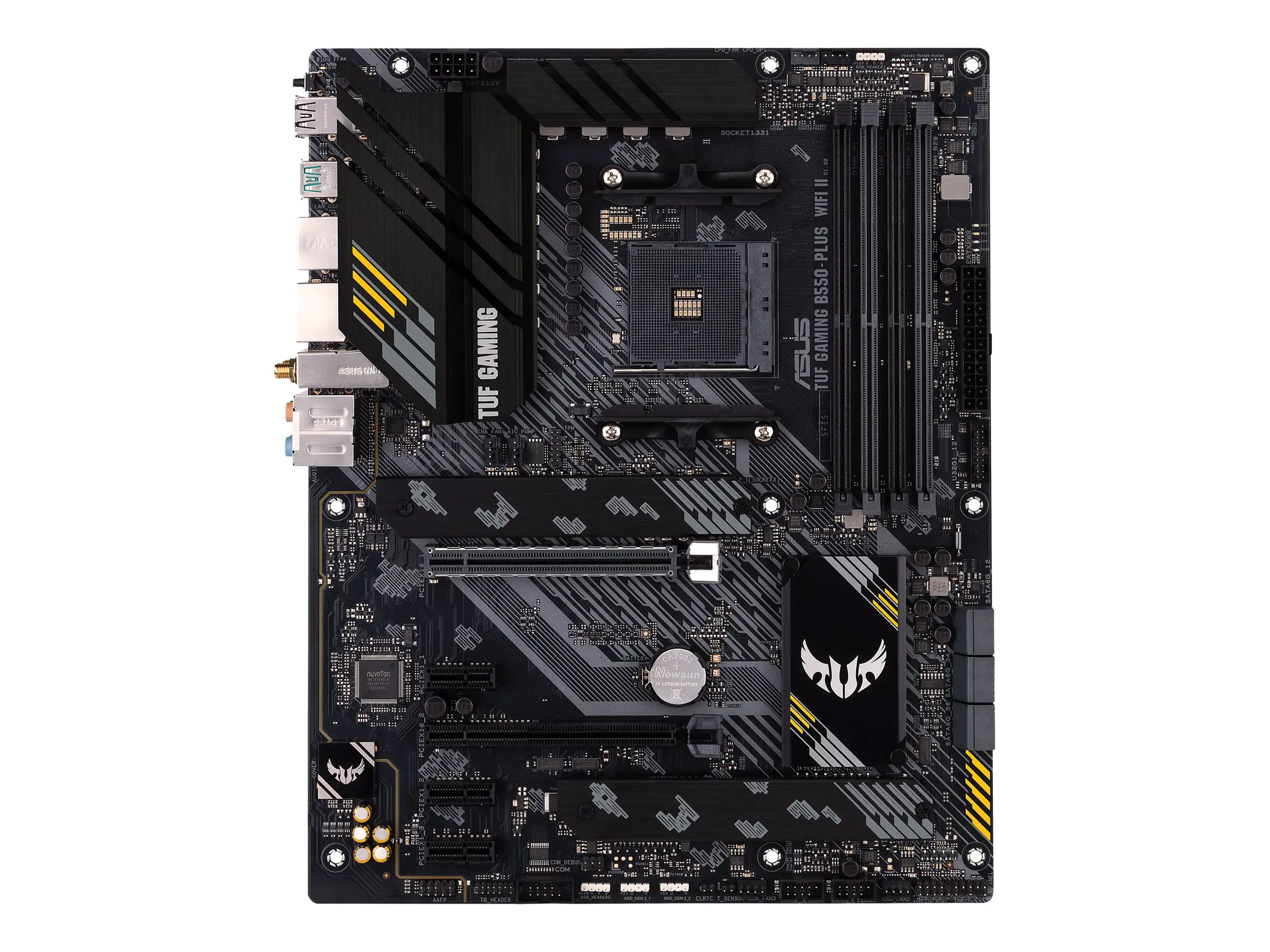 ASUS TUF GAMING B550-PLUS WIFI II - Motherboard - ATX - Socket AM4 - AMD B550 Chipsatz - USB-C Gen2, USB 3.2 Gen 1, USB 3.2 Gen 2 - 2.5 Gigabit LAN, Wi-Fi 6, Bluetooth - Onboard-Grafik (CPU erforderlich) 90MB19U0-M0EAY0
