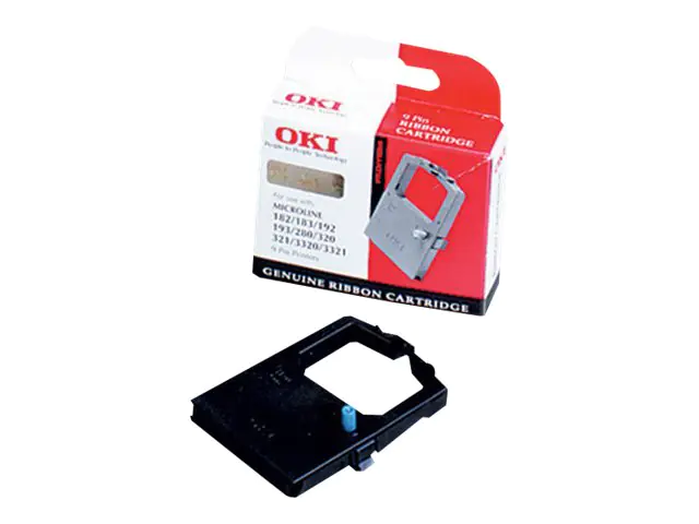 Oki Farbband 09002303 Nylon schwarz 3 Mio Zeichen Oki Farbband 09002303 Nylon schwarz 3 Mio Zeichen