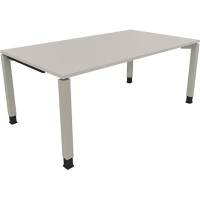 Schreibtisch Vierfuß Quadratrohr B1800xT1000xH680-820 si/Lichtgrau Schreibtisch Vierfuß Quadratrohr B1800xT1000xH680-820 si/Lichtgrau