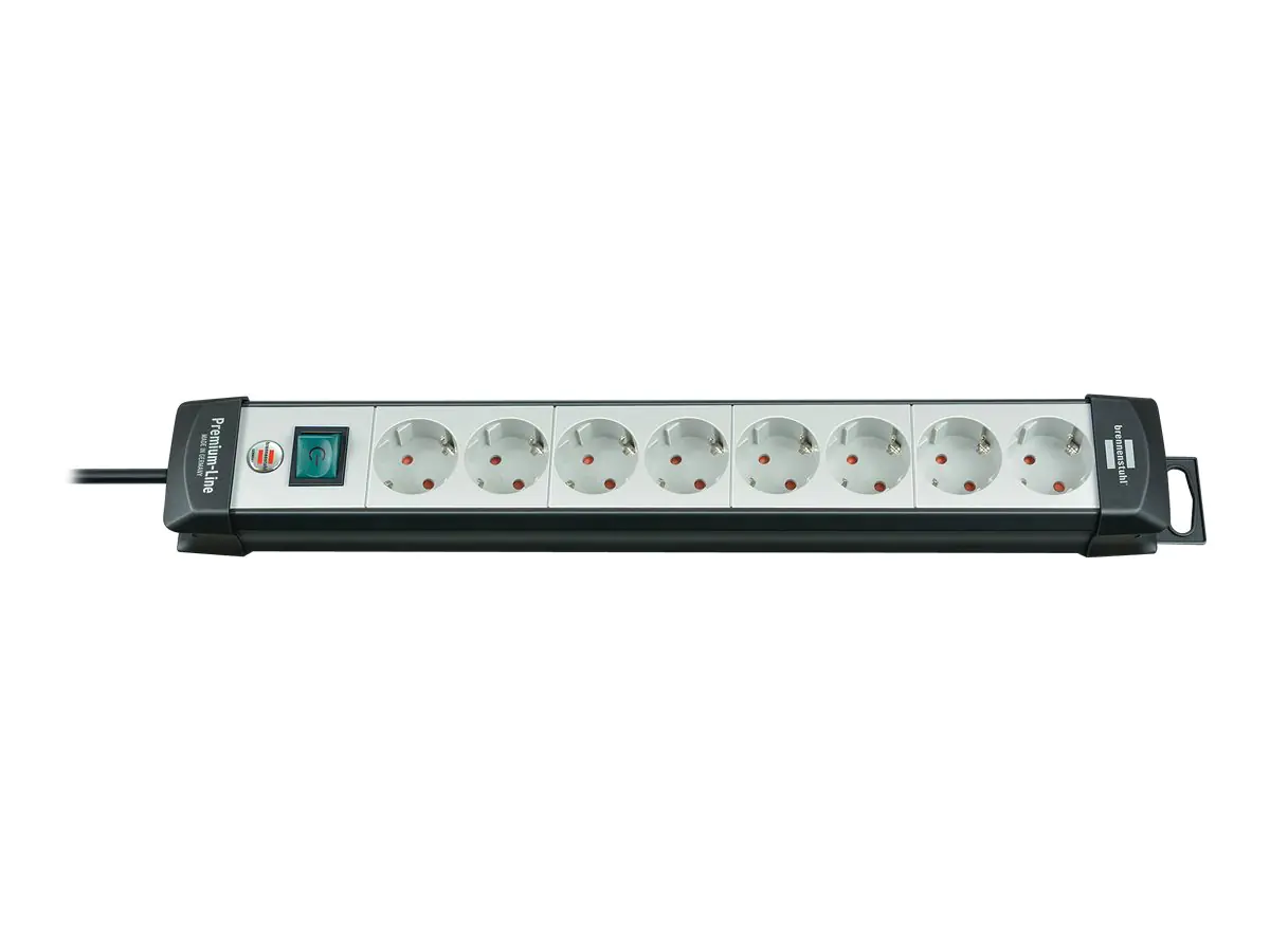 Brennenstuhl Premium-Line extension socket H05VV-F 3G1,5 - Steckdosenleiste - Eingabe, Eingang Stromversorgung - Ausgangsanschlüsse: 8 (Stromversorgung) 1951580100