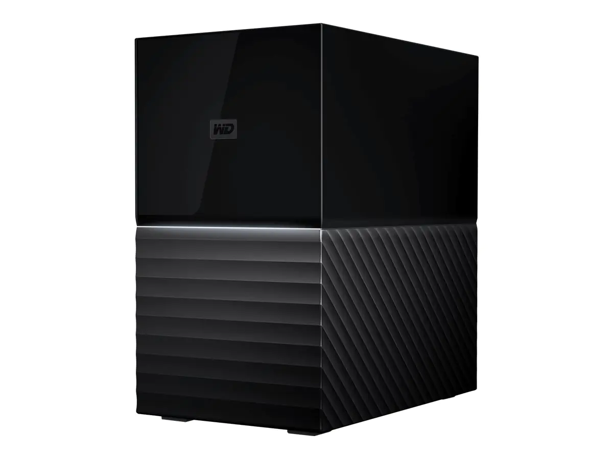 WD My Book Duo WDBFBE0160JBK - Festplatten-Array - 16 TB - 2 Schächte - HDD 8 TB x 2 - USB 3.1 (extern) WDBFBE0160JBK-EESN