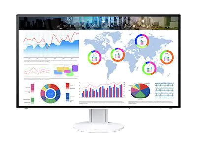 EIZO FlexScan EV3285-WT - Mit FlexStand - LED-Monitor - 80 cm (31.5") - 3840 x 2160 4K - IPS - 350 cd/m² - 1300:1 - 5 ms - 2xHDMI, DisplayPort, USB-C - Lautsprecher - weiß