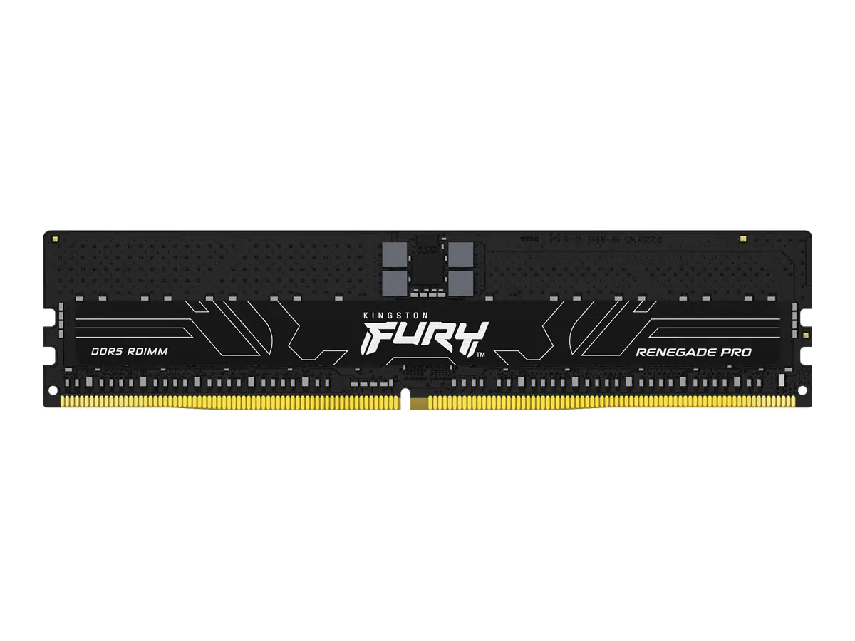 Kingston FURY Renegade Pro - DDR5 - Modul - 16 GB - DIMM 288-PIN - 4800 MHz / PC5-38400 - CL36 - 1.1 V - registriert - on-die ECC - Schwarz Kingston FURY Renegade Pro - DDR5 - Modul - 16 GB - DIMM 288-PIN - 4800 MHz / PC5-38400 - CL36 - 1.1 V - registriert - on-die ECC - Schwarz