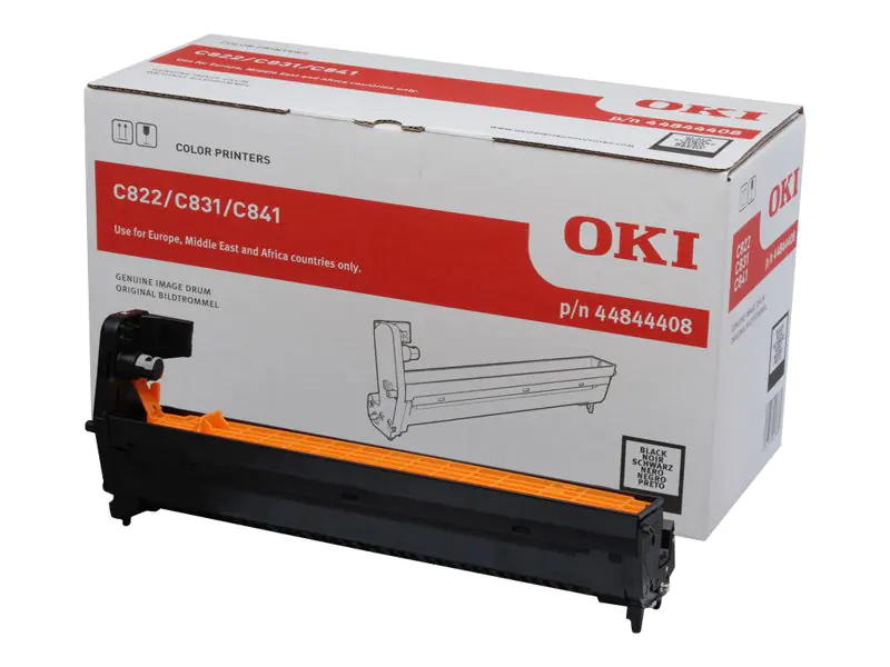 OKI - Schwarz - Original - Trommeleinheit - für C822dn, 822n, 831cdtn, 831DM, 841cdtn, 841dn, 841n OKI - Schwarz - Original - Trommeleinheit - für C822dn, 822n, 831cdtn, 831DM, 841cdtn, 841dn, 841n