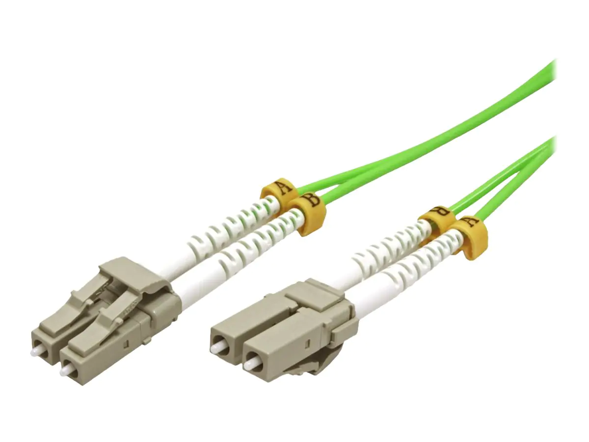 Roline - Patch-Kabel - LC Multi-Mode (M) zu LC Multi-Mode (M) - 7 m - 2 mm - Glasfaser - Duplex - 50/125 Mikrometer - OM5 - halogenfrei - grün