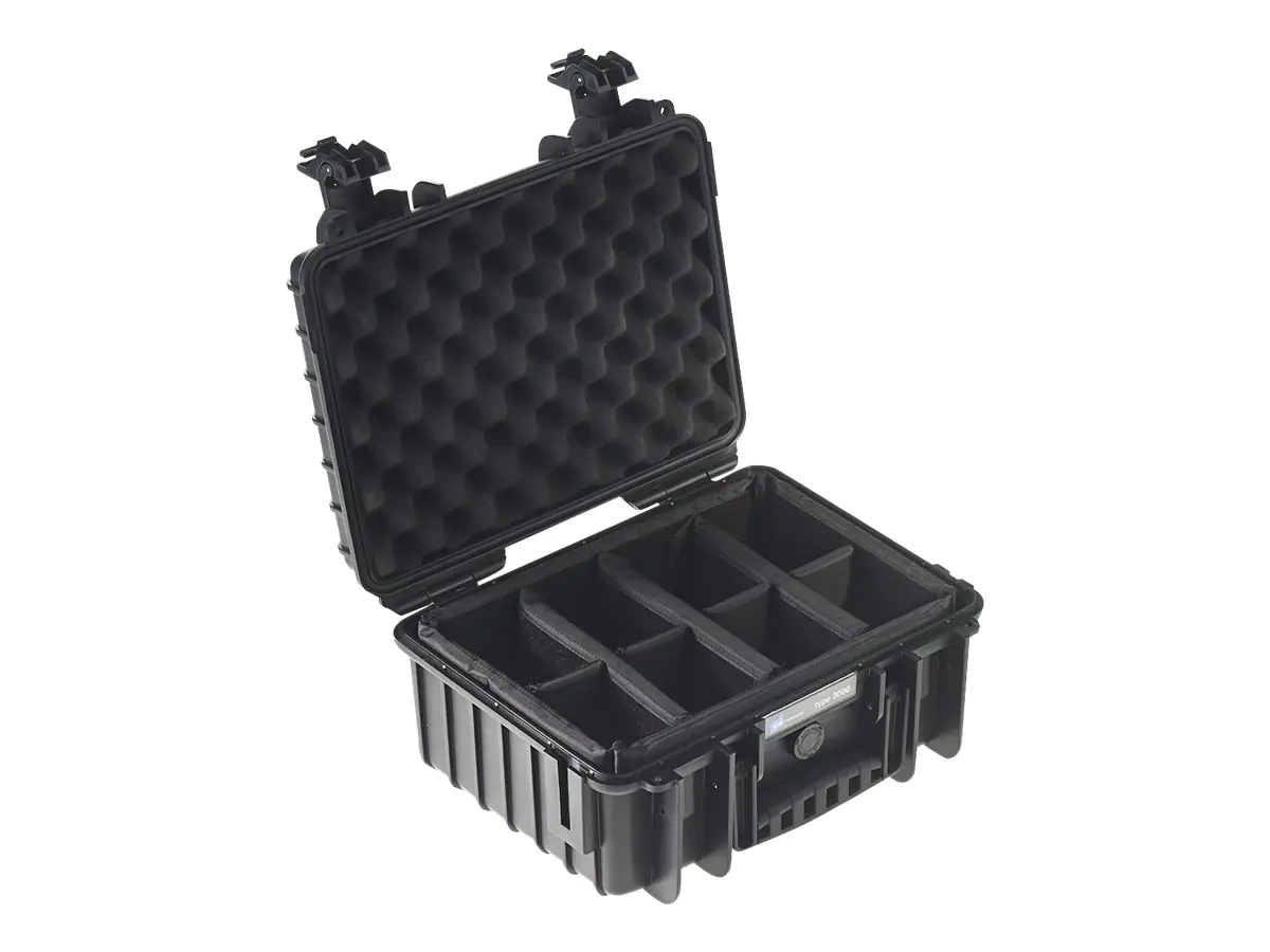B&W outdoor.case Type 3000 - Hartschalentasche - Polypropylen - Schwarz