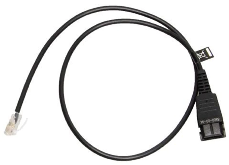 Jabra - Headset-Kabel - Quick Disconnect zu RJ-45 - 50 cm - für BIZ 2300, 2400; Siemens OpenStage 30, 40, 40T, 60, 80, 80T Jabra - Headset-Kabel - Quick Disconnect zu RJ-45 - 50 cm - für BIZ 2300, 2400; Siemens OpenStage 30, 40, 40T, 60, 80, 80T