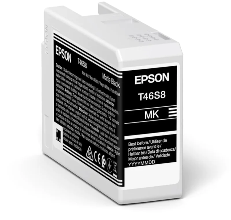 Epson T46S8 - 25 ml - mattschwarz - original - Tintenpatrone - für SureColor P706, SC-P700, SC-P700 Mirage Bundling Epson T46S8 - 25 ml - mattschwarz - original - Tintenpatrone - für SureColor P706, SC-P700, SC-P700 Mirage Bundling
