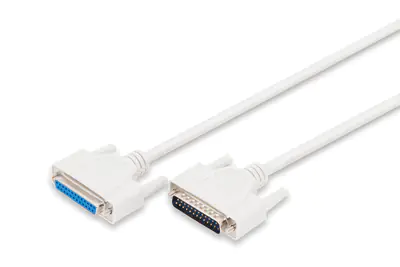 DIGITUS Datentransfer Verlängerungskabel, D-Sub25/St - D-Sub25/Bu AK-610201-020-E