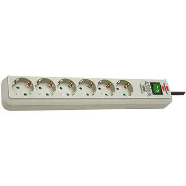 brennenstuhl Eco-Line - Überspannungsschutz - Ausgangsanschlüsse: 6 - PC grau brennenstuhl Eco-Line - Überspannungsschutz - Ausgangsanschlüsse: 6 - PC grau