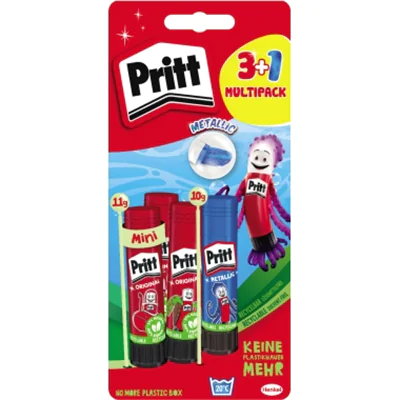Pritt Klebestift Original nicht nachfüllbar 3 x 11 g/Pack.