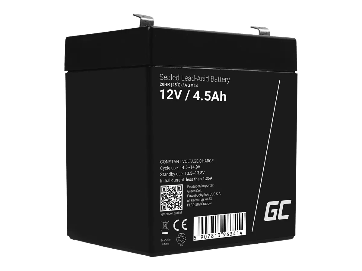 Green Cell Batterie - Bleisäure - 4.5 Ah AGM44