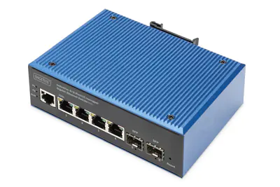 DIGITUS Industrial 4+2-Port L2 managed Gigabit Ethernet PoE Switch DIGITUS Industrial 4+2-Port L2 managed Gigabit Ethernet PoE Switch