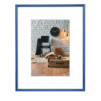 Hama Bilderrahmen Sevilla 21 x 29,7 cm (B x H) 15 x 20 cm (B x H) Reflexglas Kunststoff blau