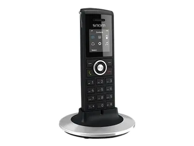 snom M25 - Schnurloses Erweiterungshandgerät mit Rufnummernanzeige/Anklopffunktion - DECT - Schwarz