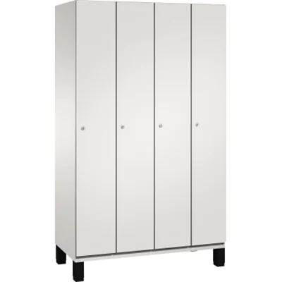 C+P Umkleidespind 4510040S10012 Füße 4Abteile B1200mm lgr/lgr