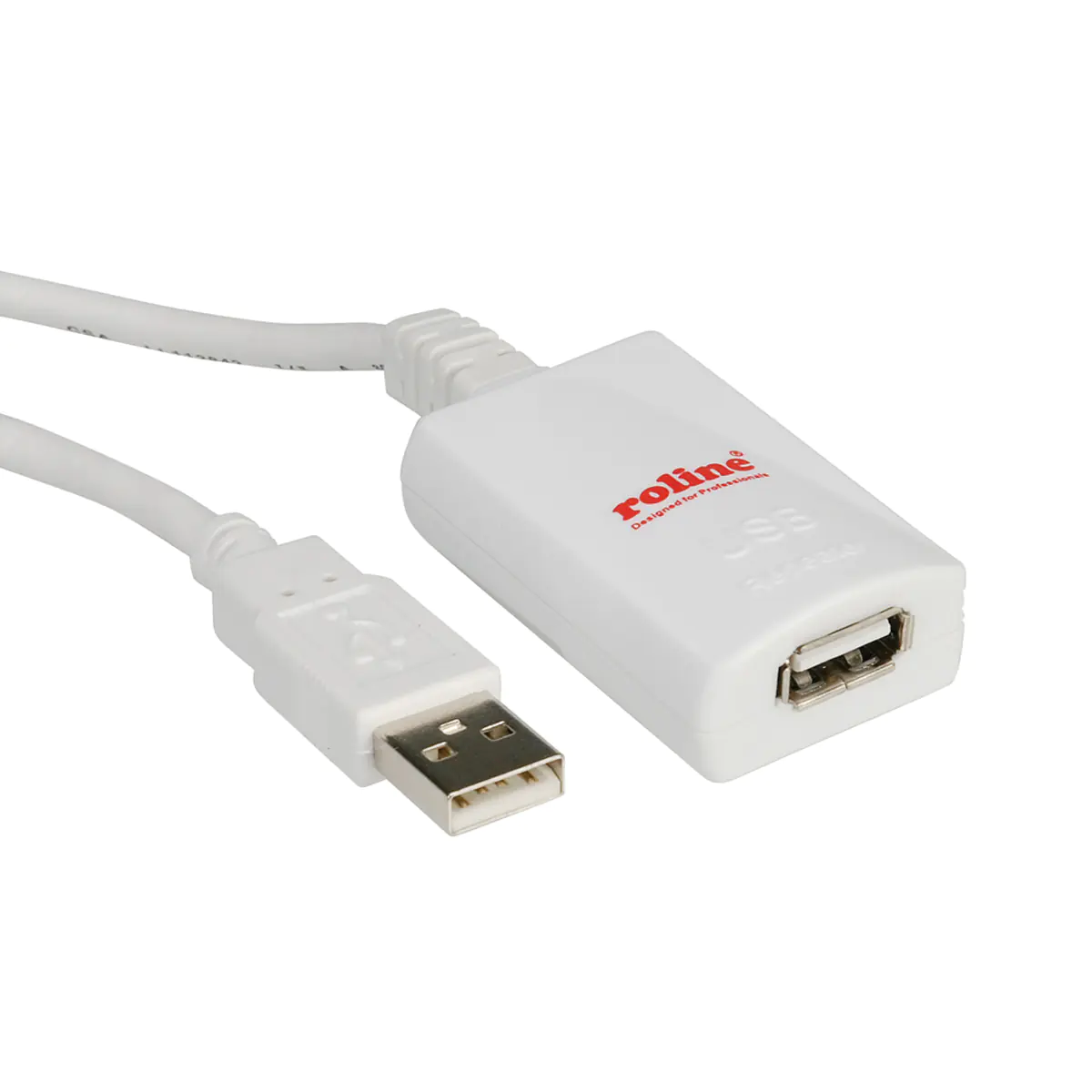 Roline - USB-Verlängerungskabel - USB (W) zu USB (M) - USB 2.0 - 5 m - weiß Roline - USB-Verlängerungskabel - USB (W) zu USB (M) - USB 2.0 - 5 m - weiß