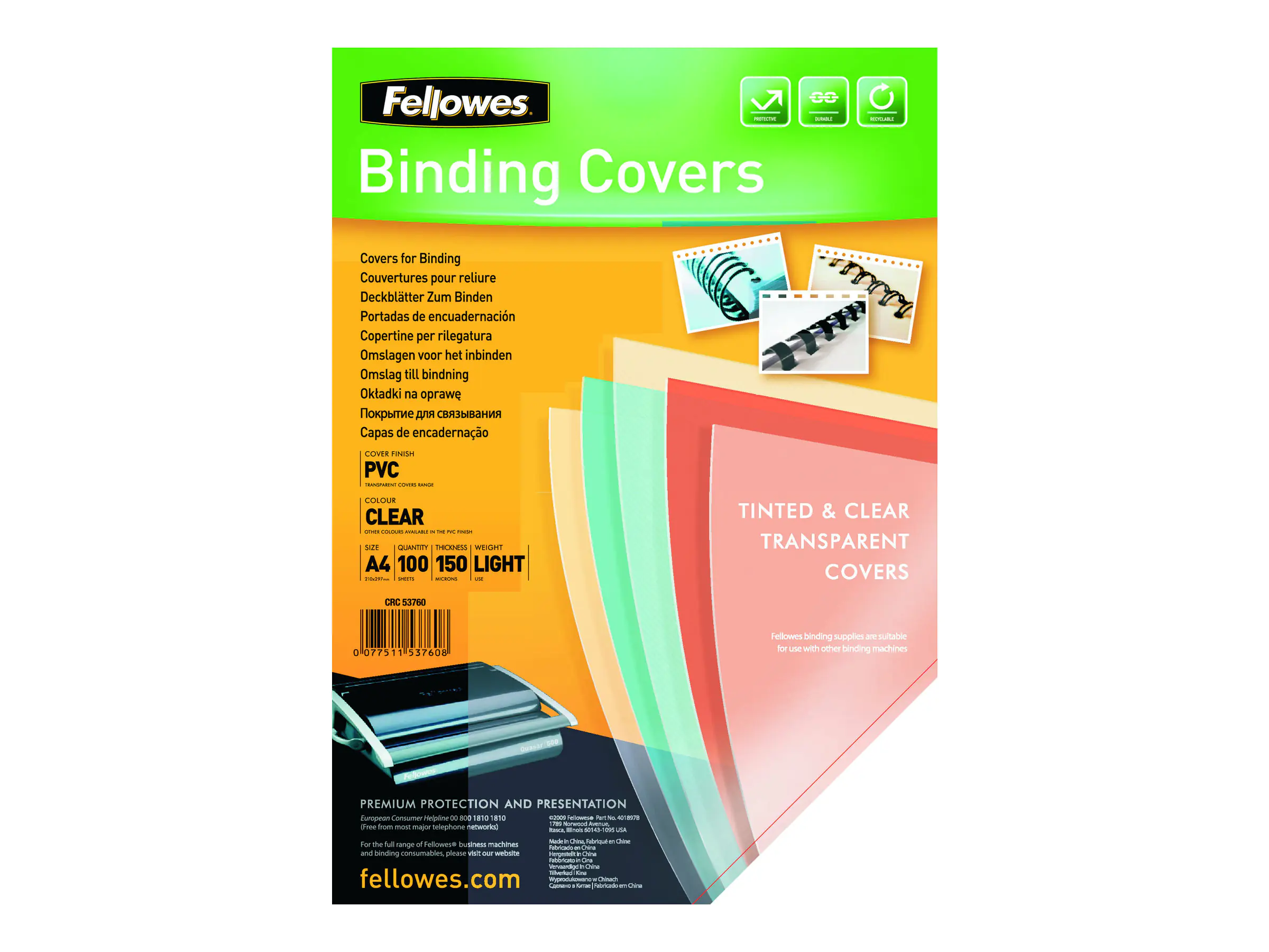 Fellowes Superclear PVC - A4 (210 x 297 mm) 5376001