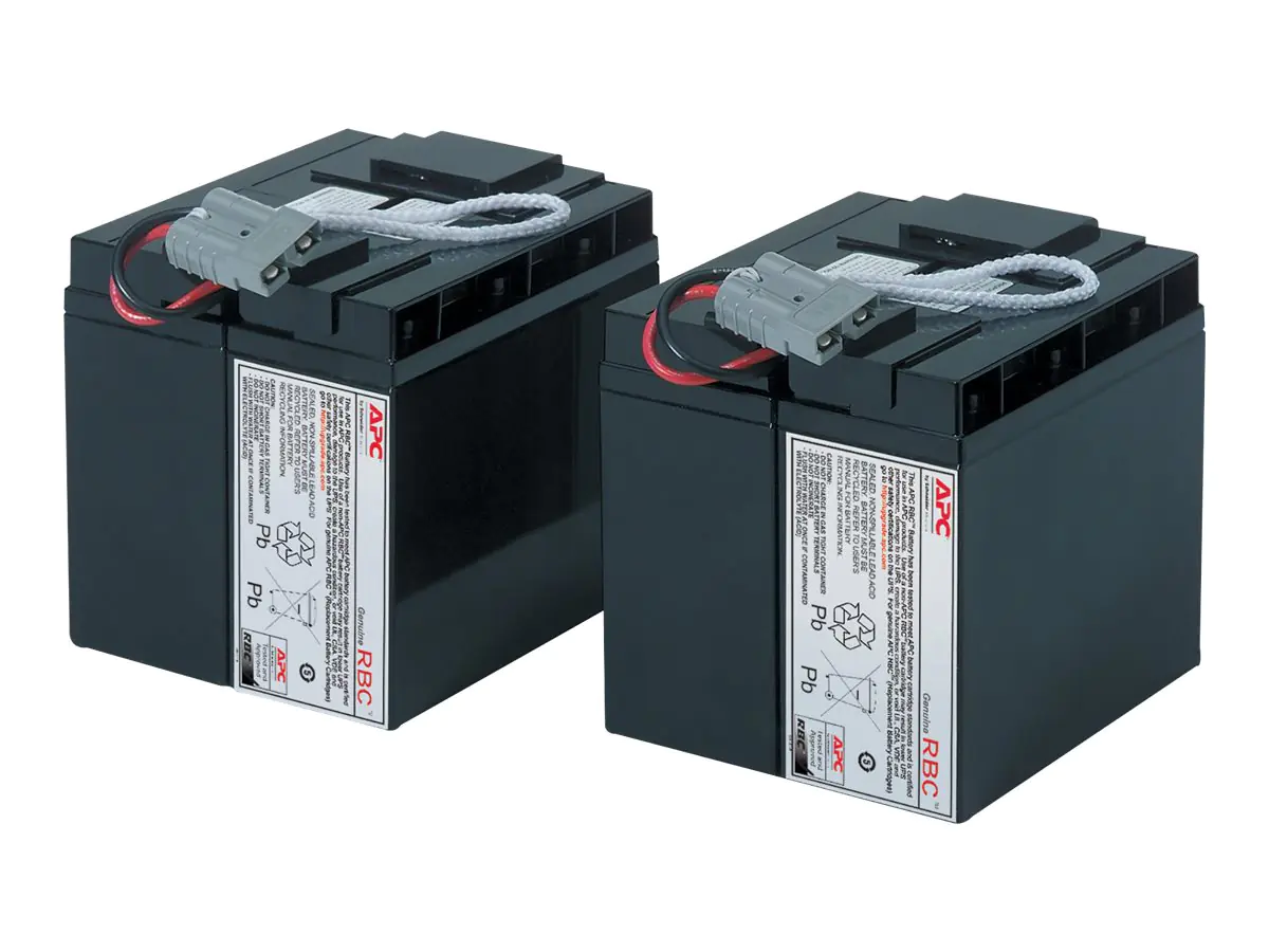 APC Replacement Battery Cartridge #55 - USV-Akku - Bleisäure - 2 Zellen - Schwarz - für P/N: SMT2200C, SMT2200I-AR, SMT2200IC, SMT3000C, SMT3000I-AR, SMT3000IC, SUA3000I-IN APC Replacement Battery Cartridge #55 - USV-Akku - Bleisäure - 2 Zellen - Schwarz - für P/N: SMT2200C, SMT2200I-AR, SMT2200IC, SMT3000C, SMT3000I-AR, SMT3000IC, SUA3000I-IN