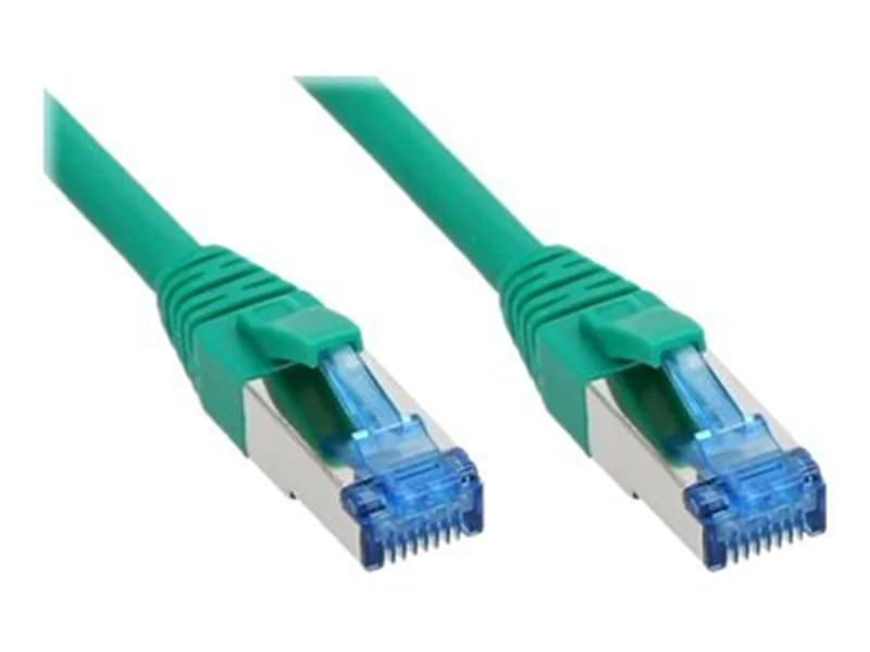 InLine Patchkabel - S/FTP (PiMf) - Cat.6A - halogenfrei - grün - 5m 76805G