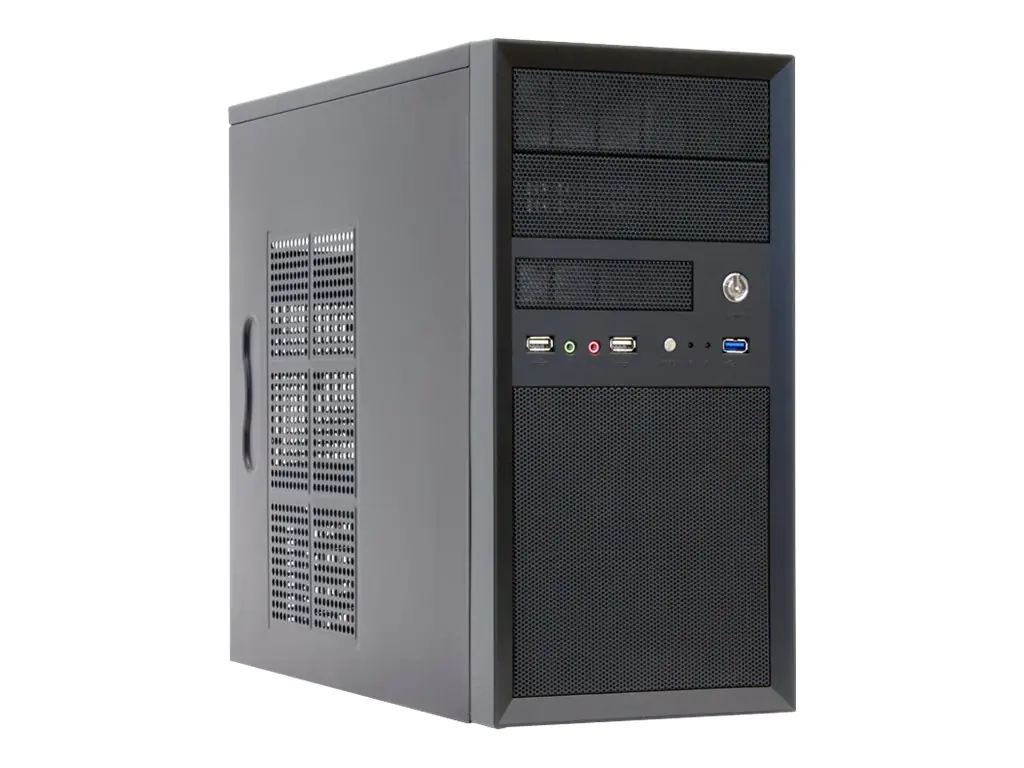 Chieftec Mesh Series CT-01B - Tower - micro ATX 350 Watt (ATX12V 2.3/ PS/2) - Schwarz - USB/Audio