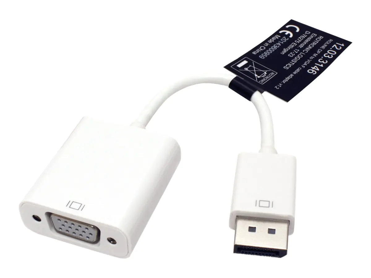 Roline - Videokonverter - DisplayPort - VGA - weiß