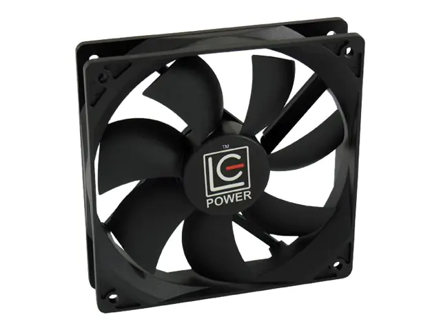 LC Power - Gehäuselüfter - 120 mm - Schwarz