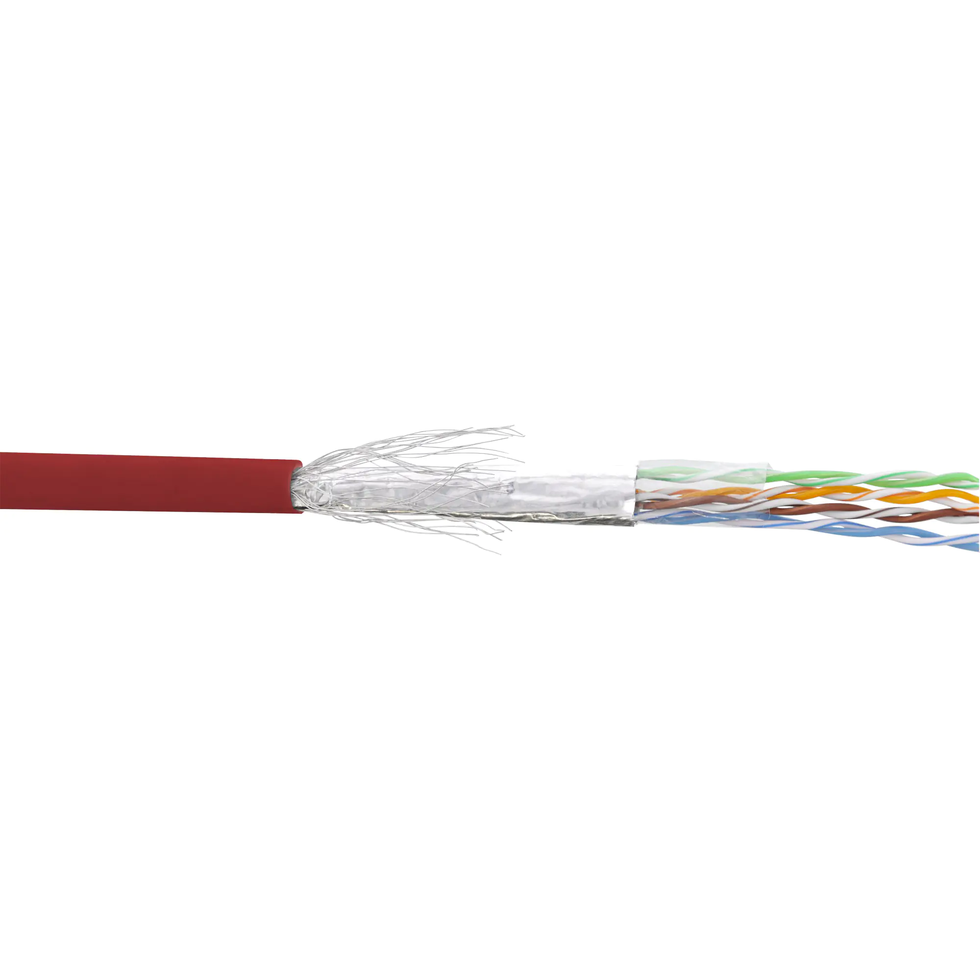 InLine Patchkabel Cat.5e - rot - SF/UTP - AWG26 - PVC - 100m 72099R